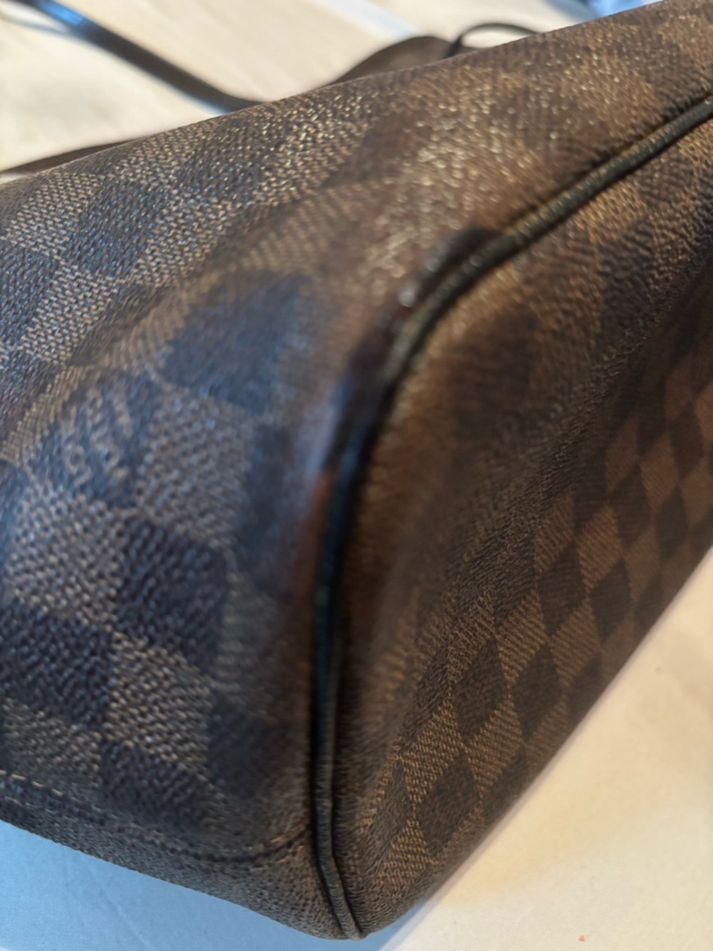Louis Vuitton Neverfull MM Damier Ebene | Authentic-overall good used condition - Picture 8 of 16